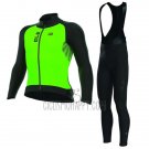 ALE Nordik Cycling Jersey Bib Tight 2017 Men Long Sleeve Green