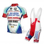 Androni Giocattoli Cycling Jersey Bib Short 2014 Men Short Sleeve White