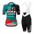 Bora-Hansgrone Cycling Jersey Bib Short 2023 Short Sleeve Green Red