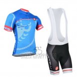 Castelli Cycling Jersey Bib Short 2014 Men Short Sleeve Sky Blue