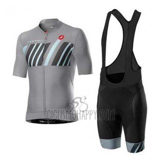 Castelli Cycling Jersey Bib Short 2020 Men Short Sleeve Gray Black