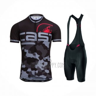 Castelli Cycling Jersey Bib Short 2021 Men Short Sleeve Black Gray