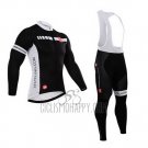 Castelli Cycling Jersey Bib Tight 2015 Men Long Sleeve Deep Black
