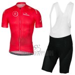 Dubai Tour Cycling Jersey Bib Short 2017 Men Short Sleeve Deep Red