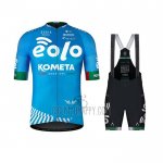 Eolo Kometa Cycling Jersey Bib Short 2021 Men Short Sleeve Blue