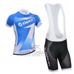 Giant Cycling Jersey Bib Short 2014 Men Short Sleeve Sky Blue