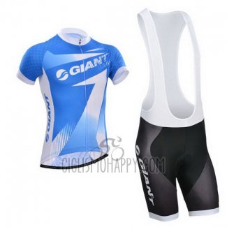 Giant Cycling Jersey Bib Short 2014 Men Short Sleeve Sky Blue