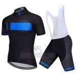Giant Cycling Jersey Bib Short 2018 Men Short Sleeve Black and Blue