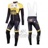 Lotto NL Jumbo Cycling Jersey Bib Tight 2015 Long Sleeve Yellow and Black
