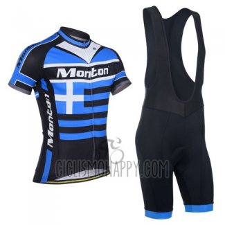 Monton Cycling Jersey Bib Short 2014 Men Short Sleeve Grecia