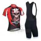 Monton Cycling Jersey Bib Short 2014 Men Short Sleeve Red Black