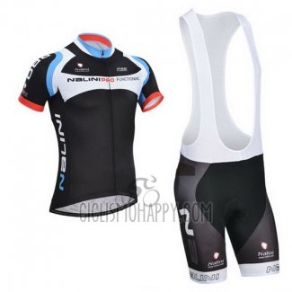 Nalini Cycling Jersey Bib Short 2014 Men Short Sleeve Black