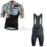 Nalini Cycling Jersey Bib Short 2020 Men Short Sleeve Black Multicolore