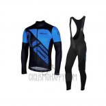 Nalini Cycling Jersey Bib Tight 2020 Men Long Sleeve Black Blue