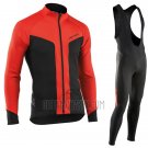 Nalini Northwave Cycling Jersey Bib Tight 2017 Men Long Sleeve Red and Black
