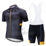 Northwave Cycling Jersey Bib Short 2020 Men Short Sleeve Gray Black Yellow