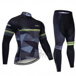 Northwave Cycling Jersey Bib Tight 2019 Men Long Sleeve Black Gray