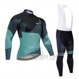 Northwave Cycling Jersey Bib Tight 2020 Men Long Sleeve Black Green