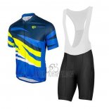 Pearl Izumi Cycling Jersey Bib Short 2020 Men Short Sleeve Yellow Blue