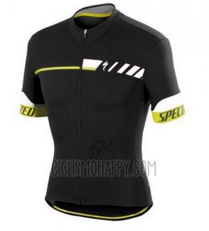 Specialized Cycling Jersey Bib Short 2015 Men Short Sleeve Black and Yellow