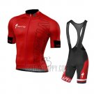 Specialized Cycling Jersey Bib Short 2016 Men Short Sleeve Bright Red and Black