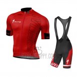 Specialized Cycling Jersey Bib Short 2016 Men Short Sleeve Bright Red and Black