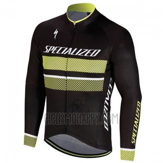 Specialized Cycling Jersey Bib Tight 2018 Men Long Sleeve Black Yellow