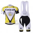 Tinkoff Cycling Jersey Bib Short 2017 Short Sleeve Yellow