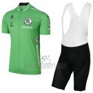 Tour de France Cycling Jersey Bib Short 2017 Men Short Sleeve Green