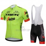 Trek Segafredo Cycling Jersey Bib Short 2018 Short Sleeve Green