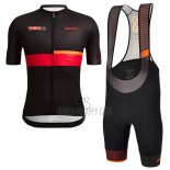 Vuelta Espana Cycling Jersey Bib Short 2022 Men Short Sleeve Black Red
