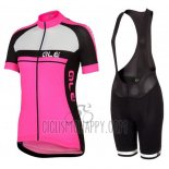 ALE Cycling Jersey Bib Short 2016 Women Short Sleeve Fuchsia and Black