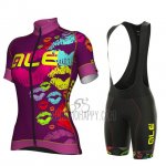 ALE Cycling Jersey Bib Short 2018 Men Short Sleeve Fuchsia