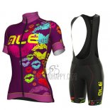 ALE Cycling Jersey Bib Short 2018 Men Short Sleeve Fuchsia