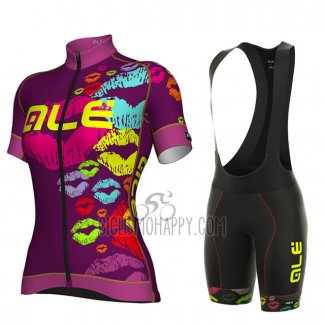 ALE Cycling Jersey Bib Short 2018 Men Short Sleeve Fuchsia