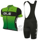 ALE R-ev1 Rumbles Cycling Jersey Bib Short 2017 Men Short Sleeve Green