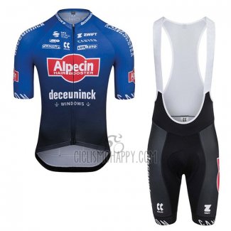 Alpecin-deceuninck Cycling Jersey Bib Short 2023 Short Sleeve Blue