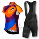 Assos Cycling Jersey Bib Short 2016 Women Short Sleeve Orange and Blue