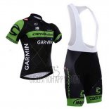 Cannondale Cycling Jersey Bib Short 2015 Men Short Sleeve Green and Black