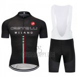 Castelli Cycling Jersey Bib Short 2018 Men Short Sleeve Black