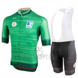 Castelli UAE Tour Cycling Jersey Bib Short 2019 Men Short Sleeve Green