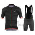 Giordana Silver Line Cycling Jersey Bib Short 2017 Men Short Sleeve Black
