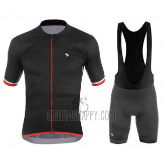 Giordana Silver Line Cycling Jersey Bib Short 2017 Men Short Sleeve Black