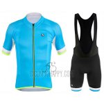 Giordana Silver Line Cycling Jersey Bib Short 2017 Men Short Sleeve Sky Blue