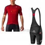 Giro D'italy Cycling Jersey Bib Short 2021 Men Short Sleeve Red