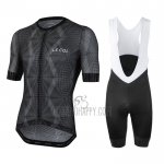 Le Col Cycling Jersey Bib Short 2020 Men Short Sleeve Black Gray