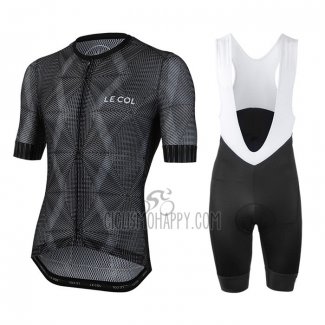 Le Col Cycling Jersey Bib Short 2020 Men Short Sleeve Black Gray
