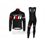Nalini Cycling Jersey Bib Tight 2020 Men Long Sleeve Black White Red
