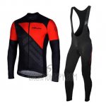 Nalini Cycling Jersey Bib Tight 2020 Men Long Sleeve Red Black