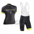 Northwave Cycling Jersey Bib Short 2017 Women Short Sleeve Black and Yellow